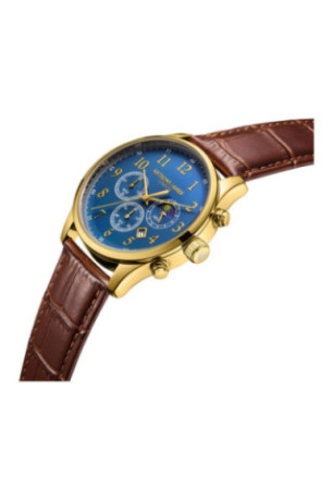 Chronographe Moonphase Edition Limitée Doré et Bleu 43 mm