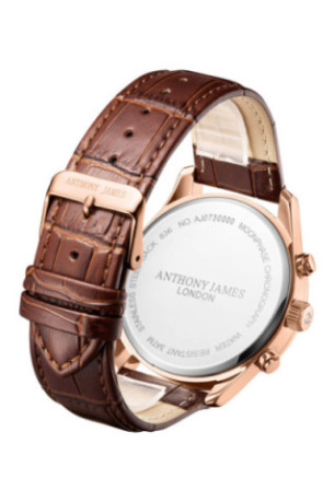 Montre Chronographe Moonphase Limited Edition Noir et Or Rose 43 mm