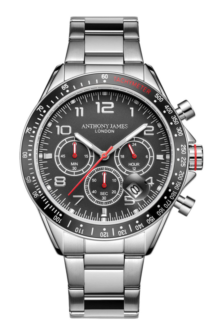 Montre chronographe tachymètre Limited Edition Homme Noir