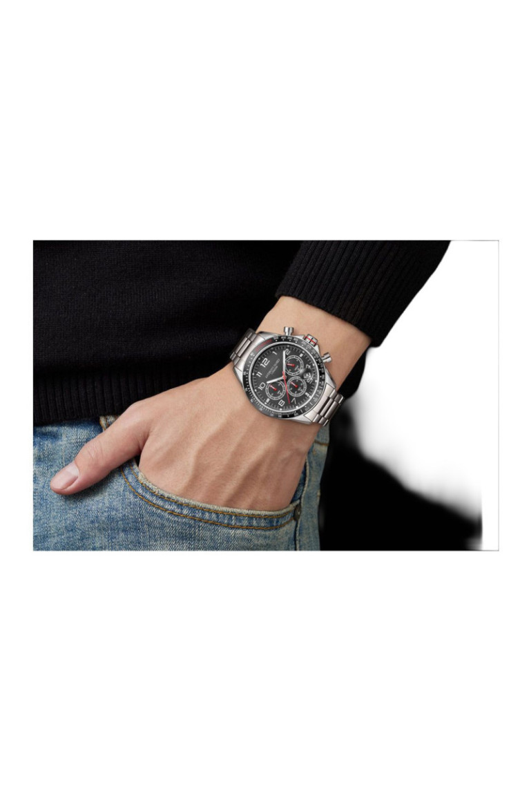 Montre chronographe tachymètre Limited Edition Homme Noir