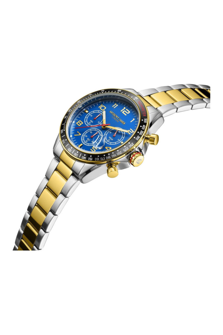 Chronographe Tachymètre Limited Edition Bicolore Bleu et Doré 43 mm