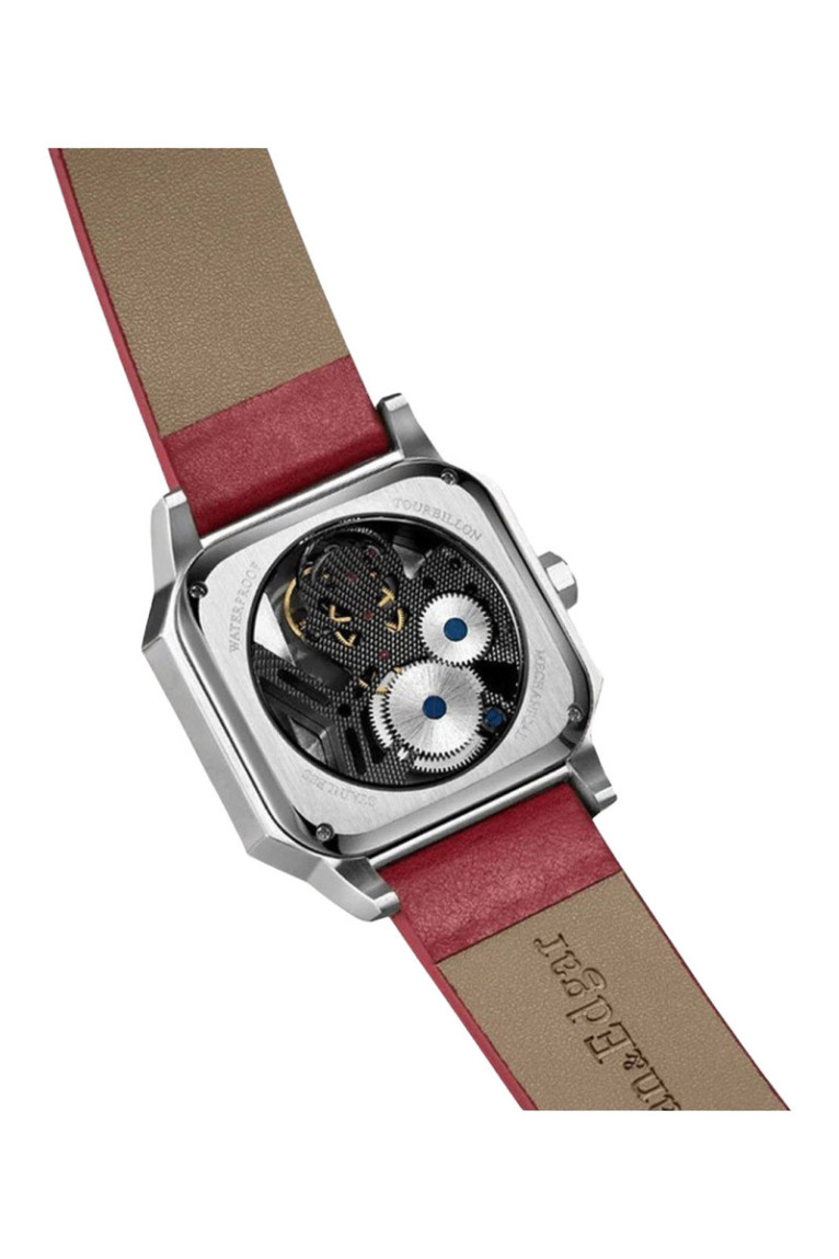 Montre automatique Teddy Vortex Rouge 43 mm