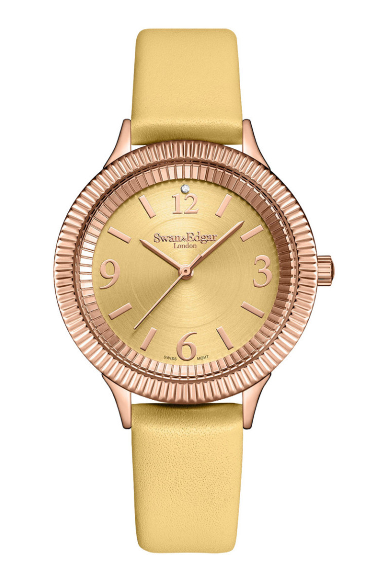 Montre Boudica Crown Diamond Rose Rose 38 mm