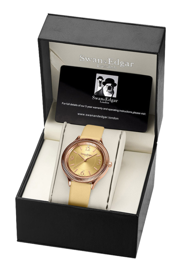 Montre Boudica Crown Diamond Rose Rose 38 mm
