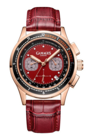 Montre Ashford Rose rouge 43 mm