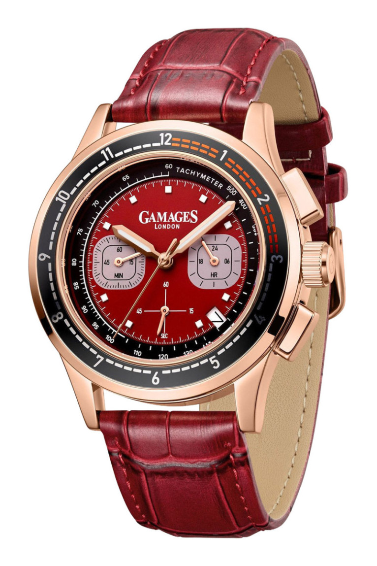 Montre Ashford Rose rouge 43 mm