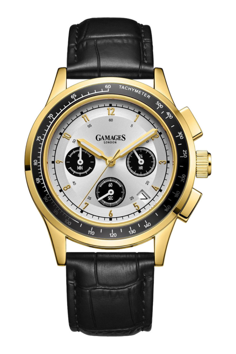 Montre Marlowe Doré et blanc 43 mm