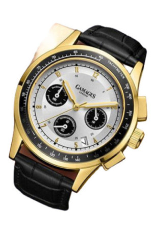 Montre Marlowe Doré et blanc 43 mm