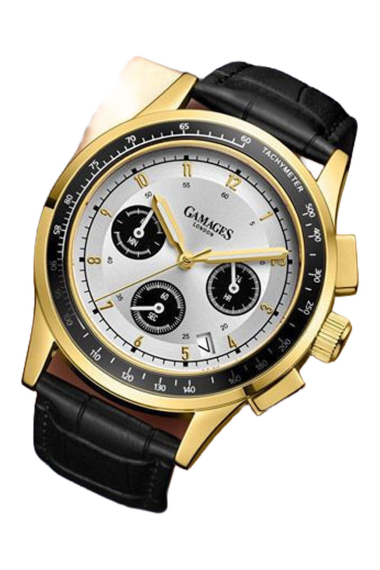 Montre Marlowe Doré et blanc 43 mm