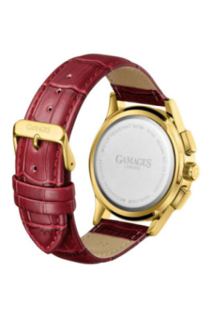 Montre Marlowe Or et Rouge 43 mm