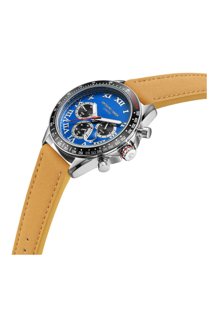 Montre Tachymeter Turbo Bleu 43 mm