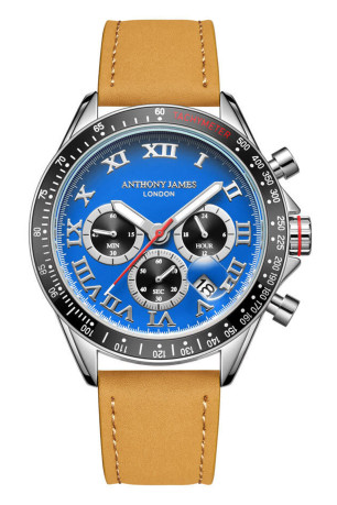 Montre Tachymeter Turbo Bleu 43 mm