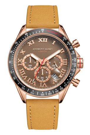 Montre Limited Edition Tachymeter Turbo Rose brun 43 mm