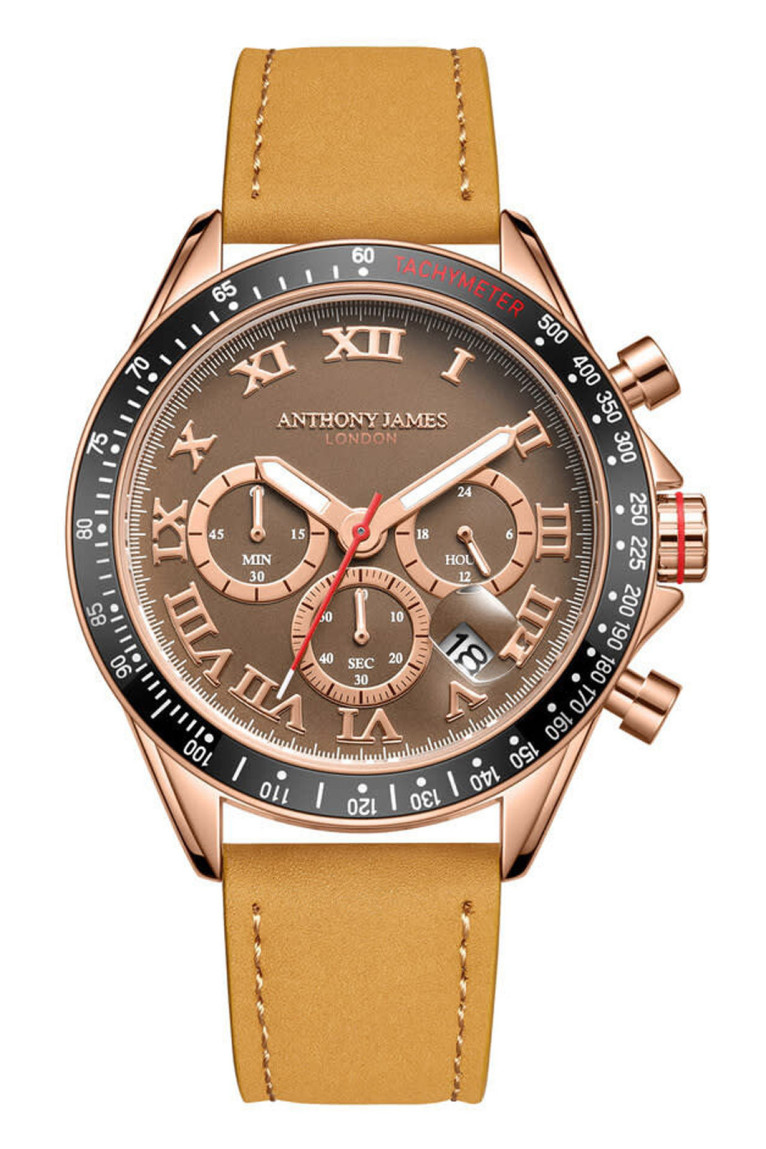 Montre Limited Edition Tachymeter Turbo Rose brun 43 mm
