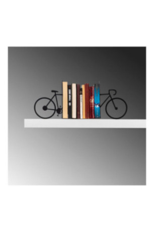 Serre-livres en métal - Noir