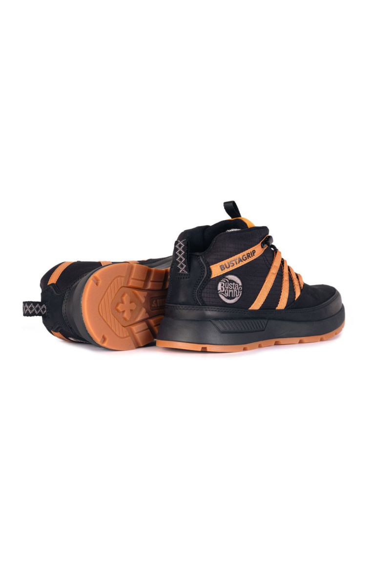 Bottines - BUSTAGRIP - Løper - Black+Mustard