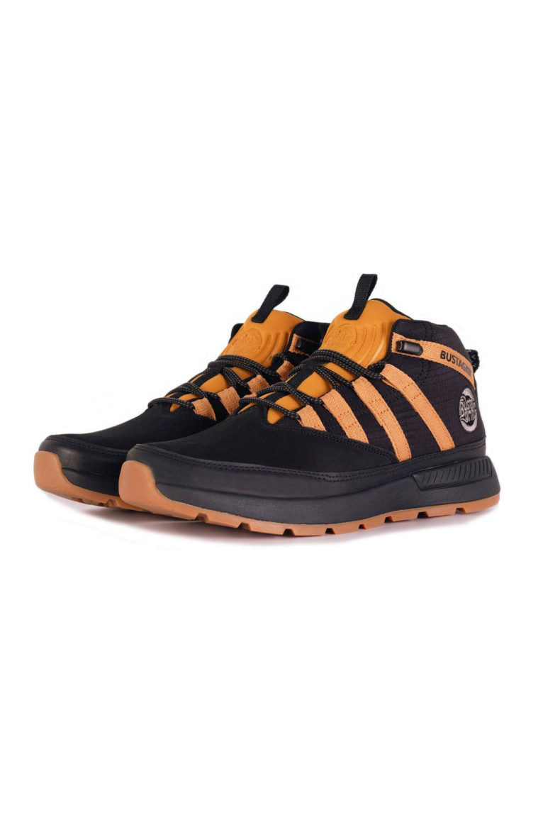 Bottines - BUSTAGRIP - Løper - Black+Mustard