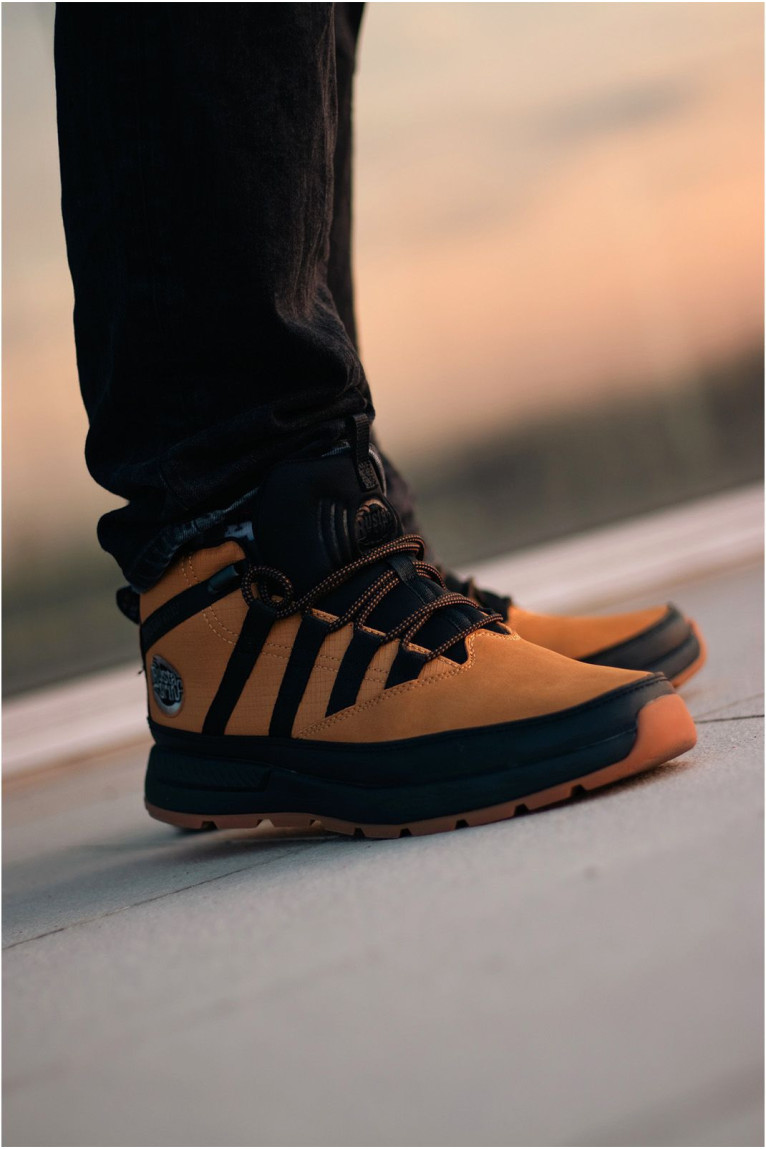 Bottines - BUSTAGRIP - Løper - Mustard+Black