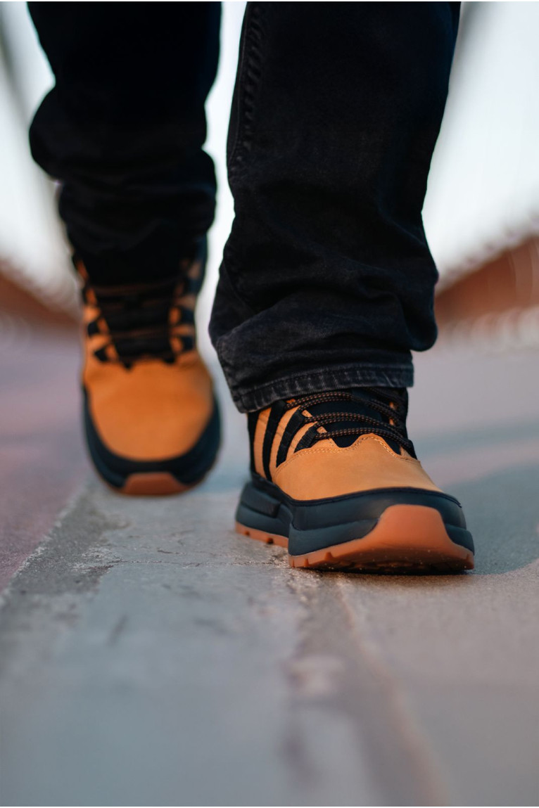 Bottines - BUSTAGRIP - Løper - Mustard+Black