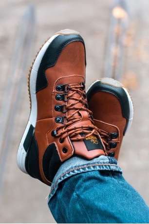 Sneakers - BUSTAGRIP - Jogger Pro - Brown+Black