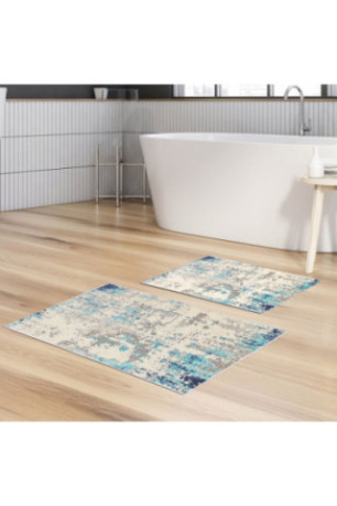 Ensemble de tapis de bain (2 pièces) - Multicolore