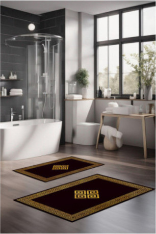 Ensemble de tapis de bain (2 pièces) - Multicolore