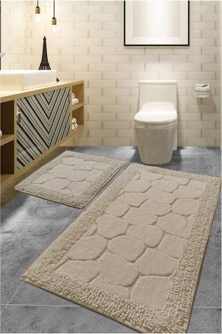 Ensemble de tapis de bain (2 pièces) - Multicolore