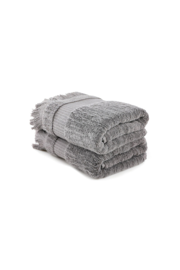 Ensemble de serviettes de bain (2 pièces) - Gris foncé