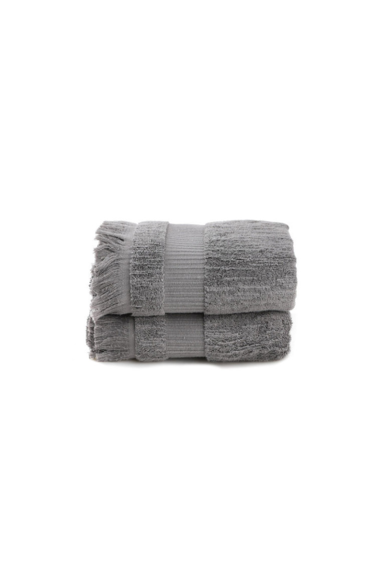 Ensemble de serviettes de bain (2 pièces) - Gris foncé