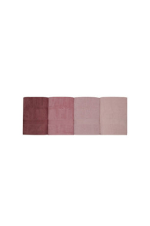 Ensemble de serviettes de bain (4 pièces) - Poudre / Rose / Rose poudré / Rose clair