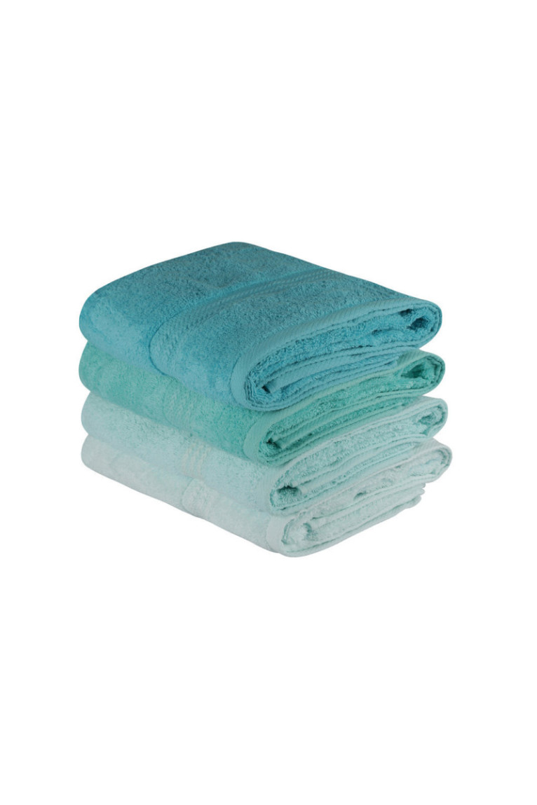 Ensemble de serviettes de bain (4 pièces) - Vert clair Vert menthe