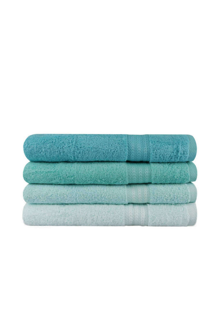 Ensemble de serviettes de bain (4 pièces) - Vert clair Vert menthe