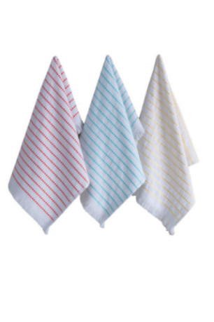 Ensemble de serviettes de toilette (6 pièces) - Blanc / Rouge / Bleu / Jaune / Violet