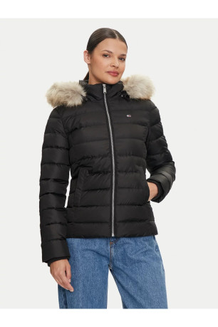 Doudoune basic slim fit capuche amovible Tommy Jeans
