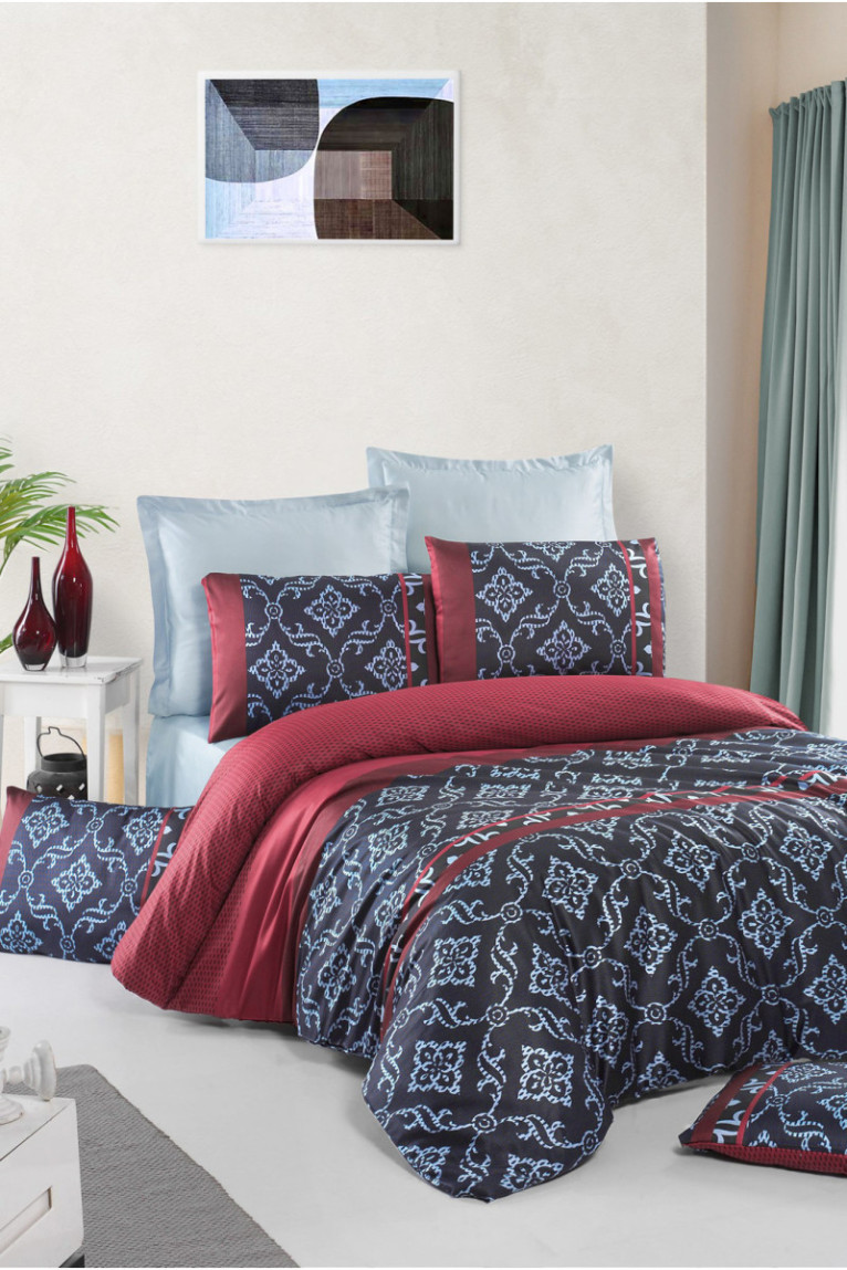Ensemble de housse de couette en satin - 260x220cm