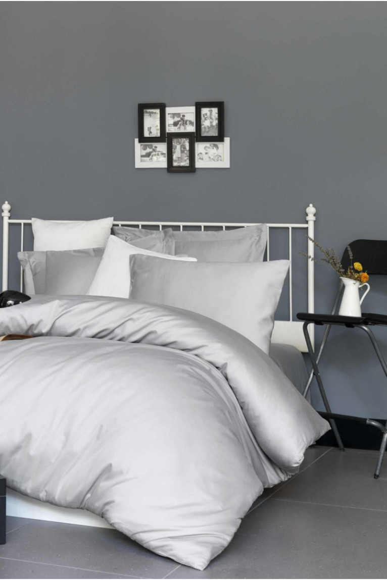 Drap-housse en satin - 180x200+30cm