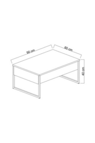 Table basse - Travertin doré