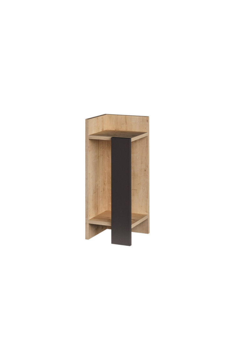 Table de nuit - Chêne anthracite