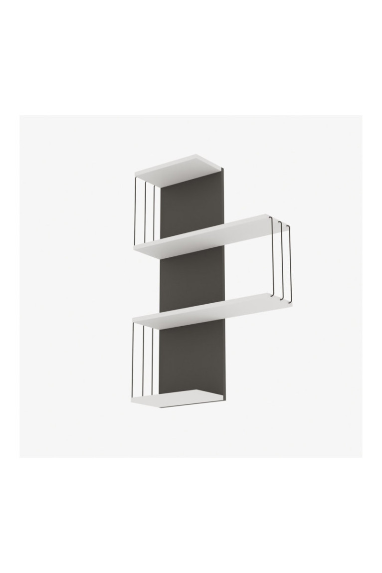 Étagère murale - Blanc/Anthracite