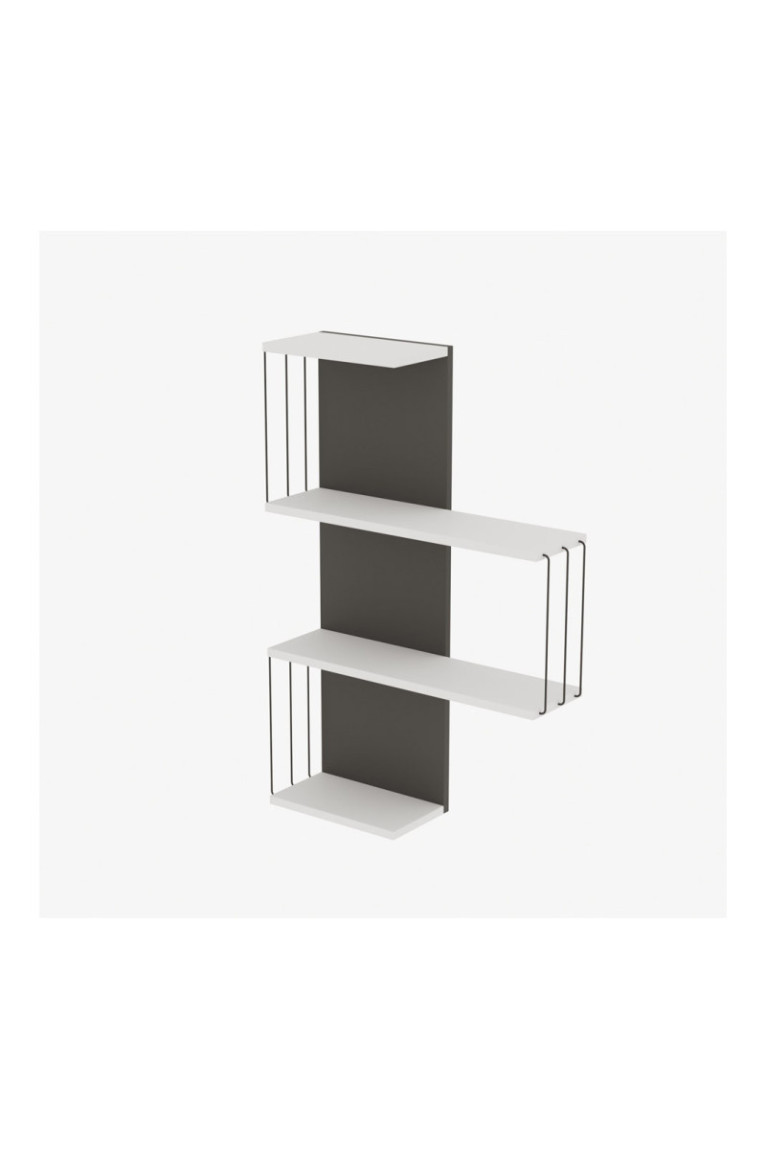 Étagère murale - Blanc/Anthracite