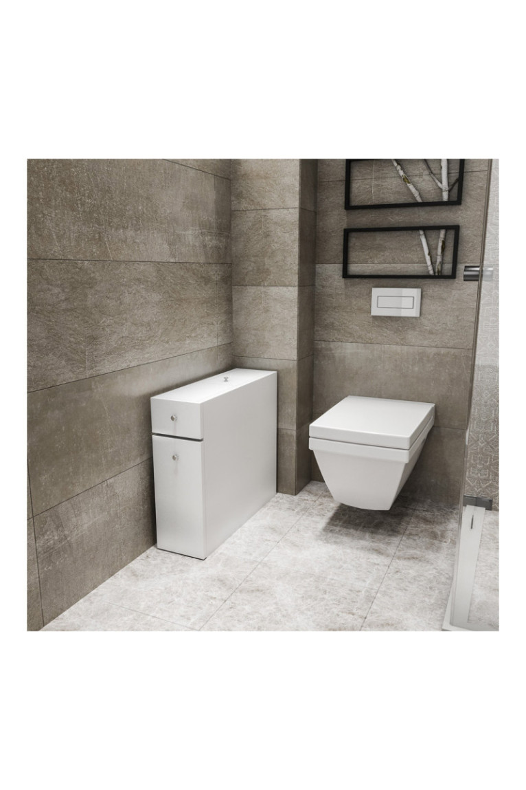 Armoire de toilette -Blanc