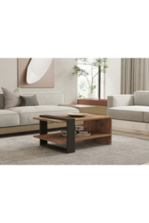 Table basse - Chêne anthracite