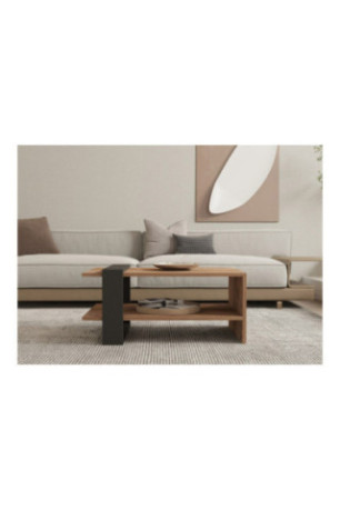 Table basse - Chêne anthracite