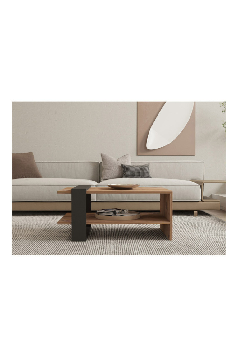 Table basse - Chêne Anthracite