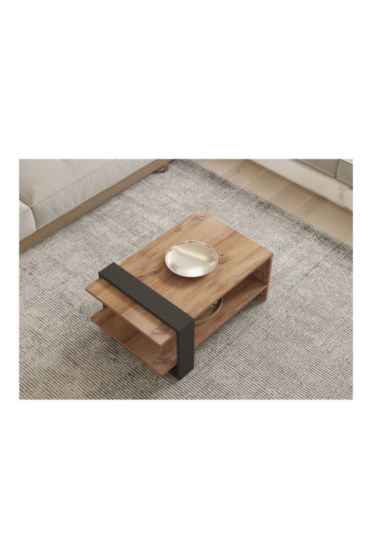 Table basse - Chêne Anthracite