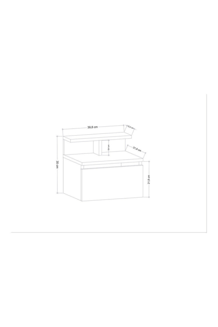 Table de nuit - Blanc