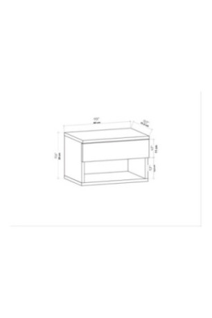 Table de nuit - Anthracite