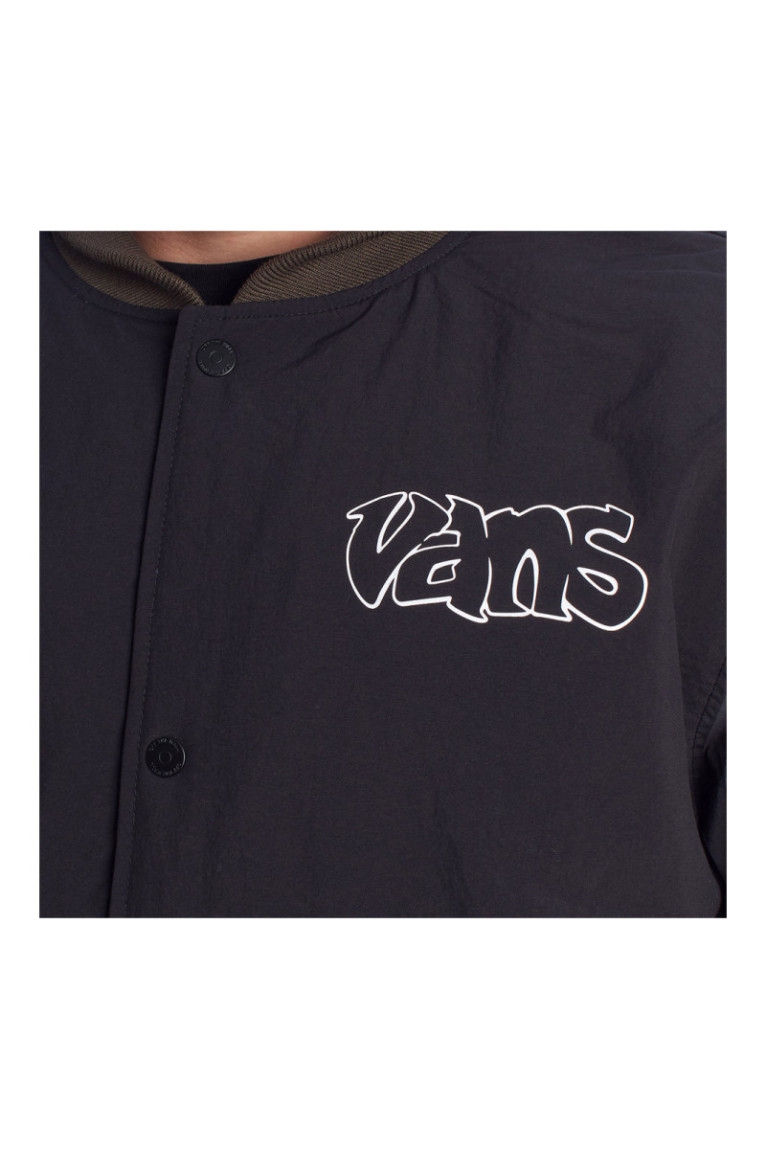 Veste Crazy Eddy Baseball manches longues Noir et marron