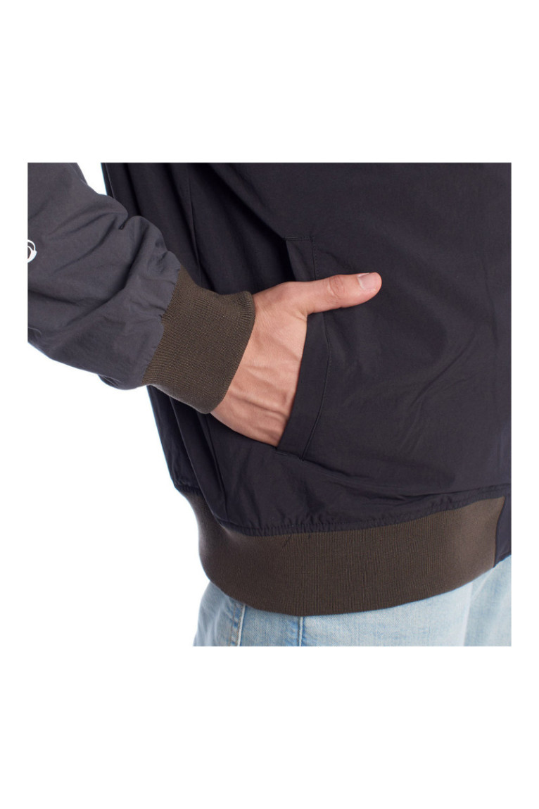 Veste Crazy Eddy Baseball manches longues Noir et marron