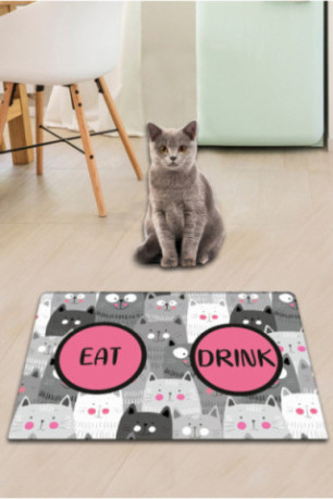 Tapis de litière pour chat - Multicolore